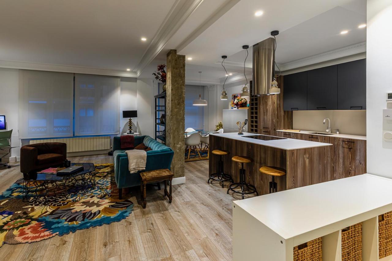 110 M2 Central Apartment In Abando Close To Guggenheim With Parking Бильбао Экстерьер фото